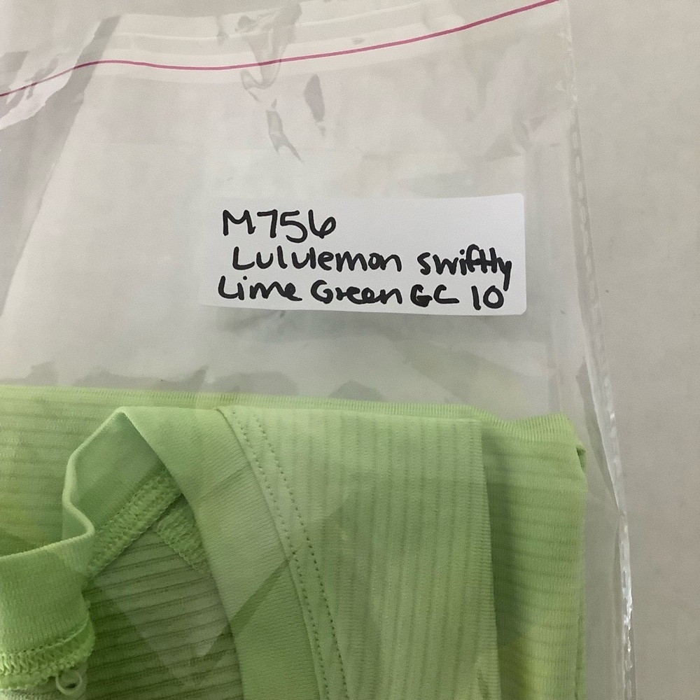 Lululemon Run: Swiftly Tech Short Sleeve Sz 10 Zippy Green - Picture 7 of 7